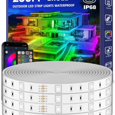 LETIANPAI 200ft Outdoor LED Strip Lights